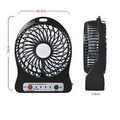 Rechargeable Desktop Fan wih LED Light.